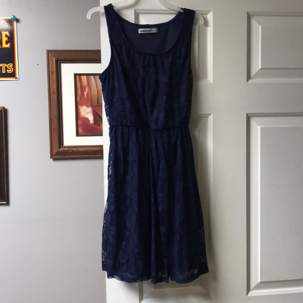 Navy blue Lace Dress